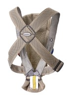 Little Pea BabyBjorn Μάρσιπος Mini 3d Mesh Grey Beige_back